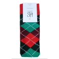 thumbnail image 1 of HAPPY SOCKS Men's Argyle Cotton Crew Socks, Green, 8-12, 1 of 1