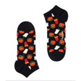 thumbnail image 1 of HAPPY SOCKS Men's Hamburger Cotton Low Socks, Black, 8-12, 1 of 1