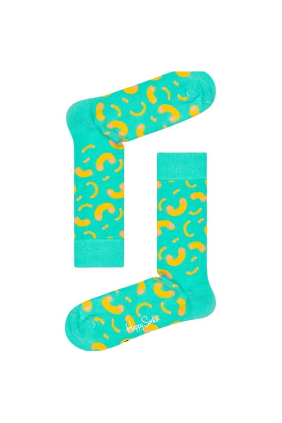 Men's Macaroni Cotton Crew Socks, Blue, 8-12