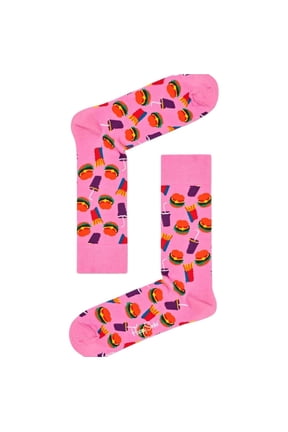 Women's Hamburger Combed Cotton Crew Sock, Pink, 5.5-9.5