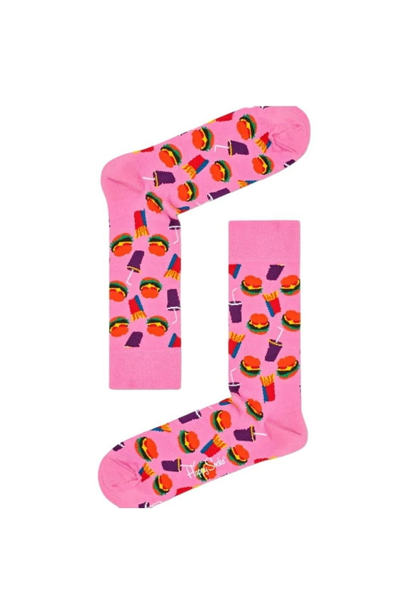 Women's Hamburger Combed Cotton Crew Sock, Pink, 5.5-9.5