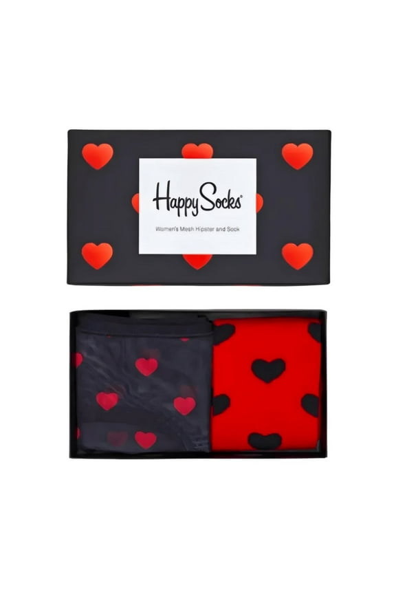 Women's I love You Mesh Hipster and Sock Gift Set Size Medium