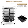 thumbnail image 2 of Happygrill 10-Drawer Rolling Storage Cart With Wheels - Mobile Organizer For Office & Home 2 of 6