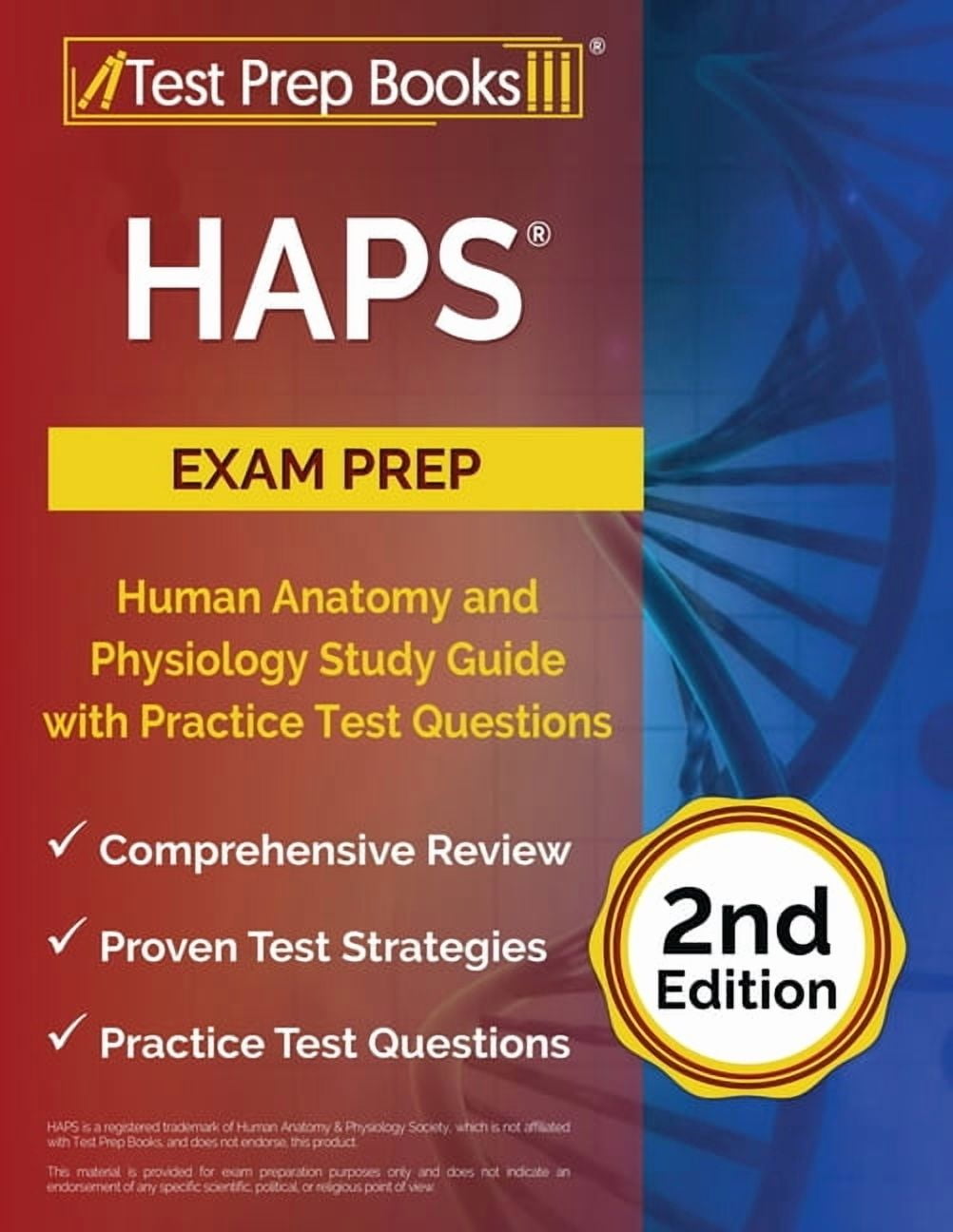 HAPS Exam Prep: Human Anatomy and Physiology Study Guide with Practice Test  Questions [2nd Edition], (Paperback) - Walmart.com, image size:1002x1296