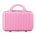 thumbnail interactive-video image 1 of Hard Shell Cosmetic Travel Case, Pink, 1 Count, 1 of 6
