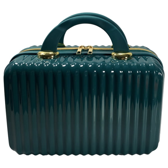 Hard Shell Cosmetic Travel Case, Teal