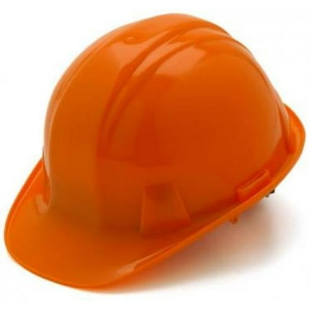 SAS Safety Corp Standard Hard Hat with 6-Point Adjustable Ratchet Suspension Lightweight & Comfortable Protection for Construction Complies with ANSI Z89.1 Type 1 Class E, G and C Orange