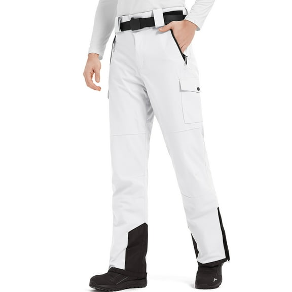 HARD LAND Men's Ski Pants Windproof Insulated Snow Pants Waterproof Durable Snowboard Pants for Winter