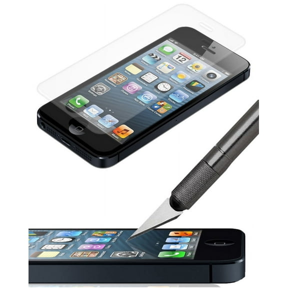 HARD TEMPERED GLASS SCREEN GUARD PROTECTOR SAVER FOR iPHONE 5 5s 5c SE (2016)