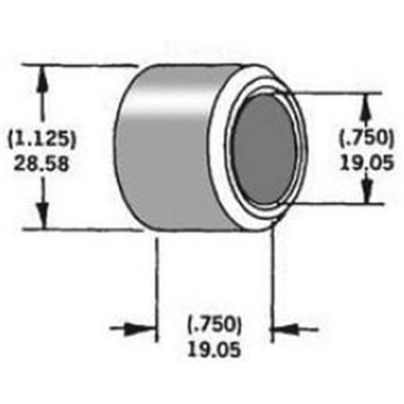 HARDDRIVE - 339292 - AXLE SPACER ZINC 41196-83 3/4"X0.75"