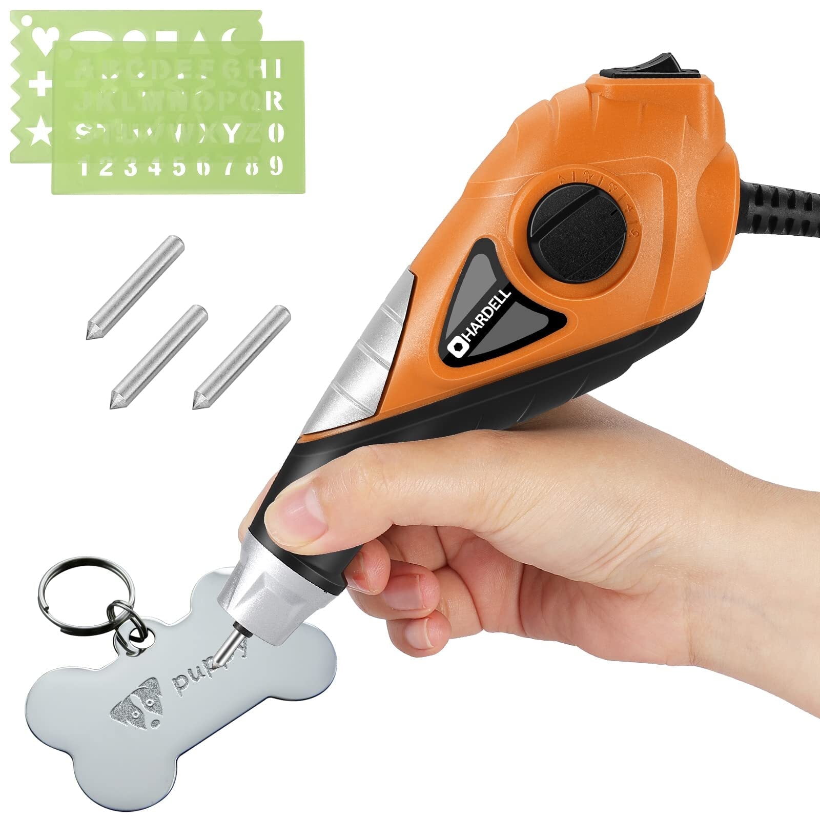 HARDELL Engraver Pen for DIY, 13W Hand Engraver Tool for Metal,Wood
