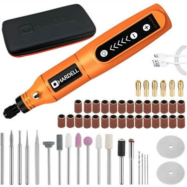 HARDELL  Rotary Tool Kit,3.7V Power Mini Cordless Rotary Tool with 111 Accessories (Upgrade Package)