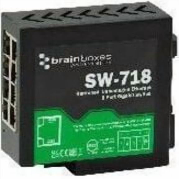 Brainboxes SW-718 Hardened 8 Port Gigabit Ethernet Switch
