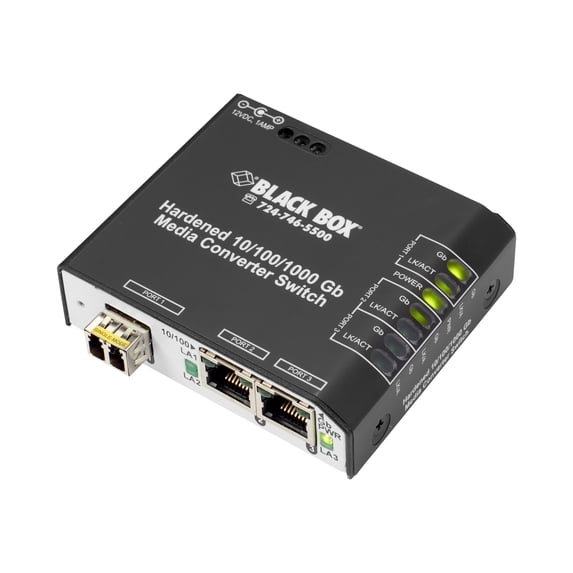 HARDENED MEDIA CONVERTER SWITCH