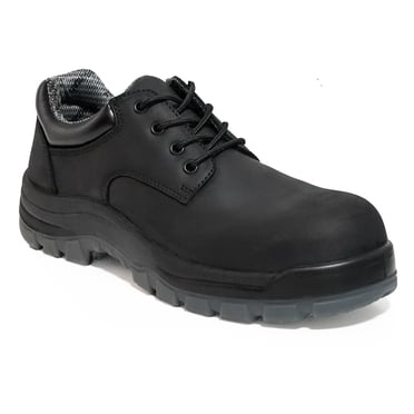 DIEHTECHRA Men's 4" Composite Toe Leather Work Boots, Slip Resistant Puncture-proof Breatherable Work Boots, 61N01BK, 10.5EE