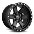 thumbnail image 1 of HARDROCK H104 17X9 6X135 -12ET 78.1CB MATTE BLACK-BLACK B/L WHEEL, 1 of 1