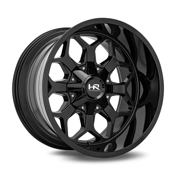 HARDROCK INDESTRUCTIBLE 20X10 5X127/5X139.7 -19ET 125.2CB GLOSS BLACK WHEEL