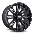thumbnail image 1 of HARDROCK SPINE XPOSED 22X12 5X150 -44ET 125.2CB GLOSS BLACK MILLED WHEEL, 1 of 1