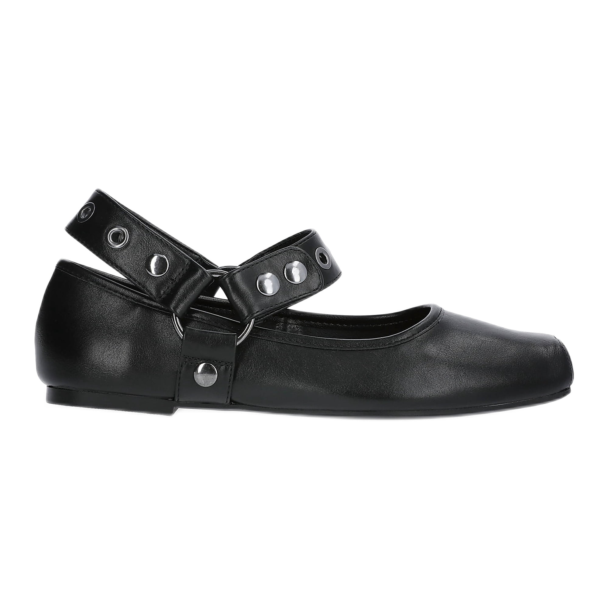 Scoop Women's Faux Leather Moto Maryjane Flats
