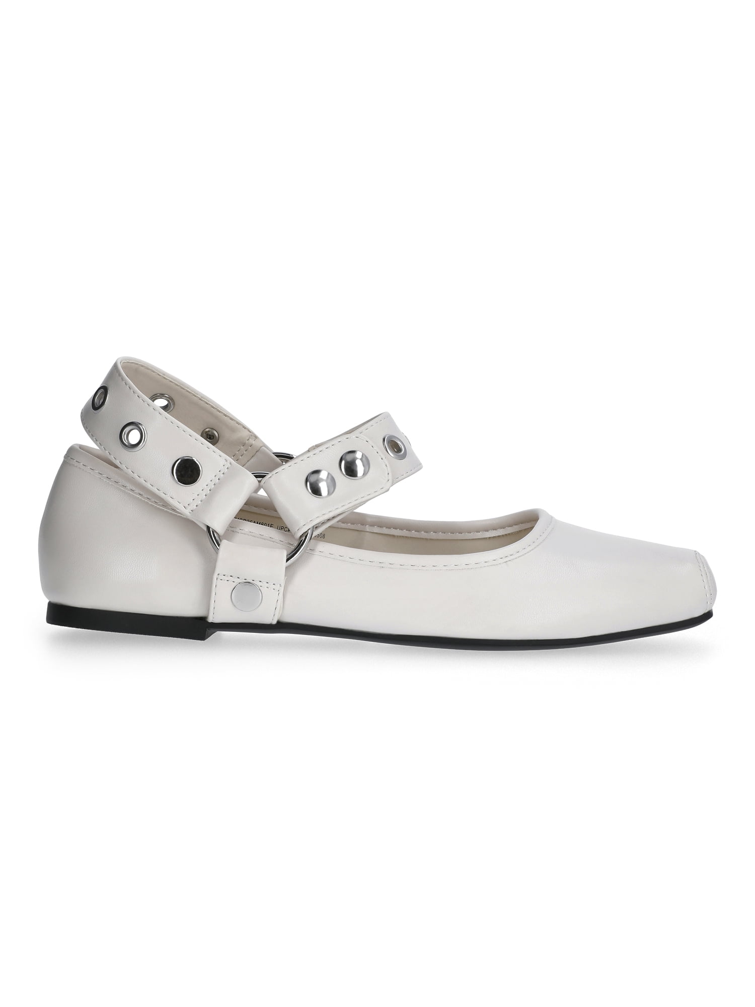 Scoop Women's Faux Leather Moto Maryjane Flats