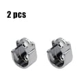 thumbnail image 1 of HARFELL 2pcs Zinc Alloy Wardrobe Closet Rod Bracket Shower Curtain Rod Supports Holder, 1 of 5