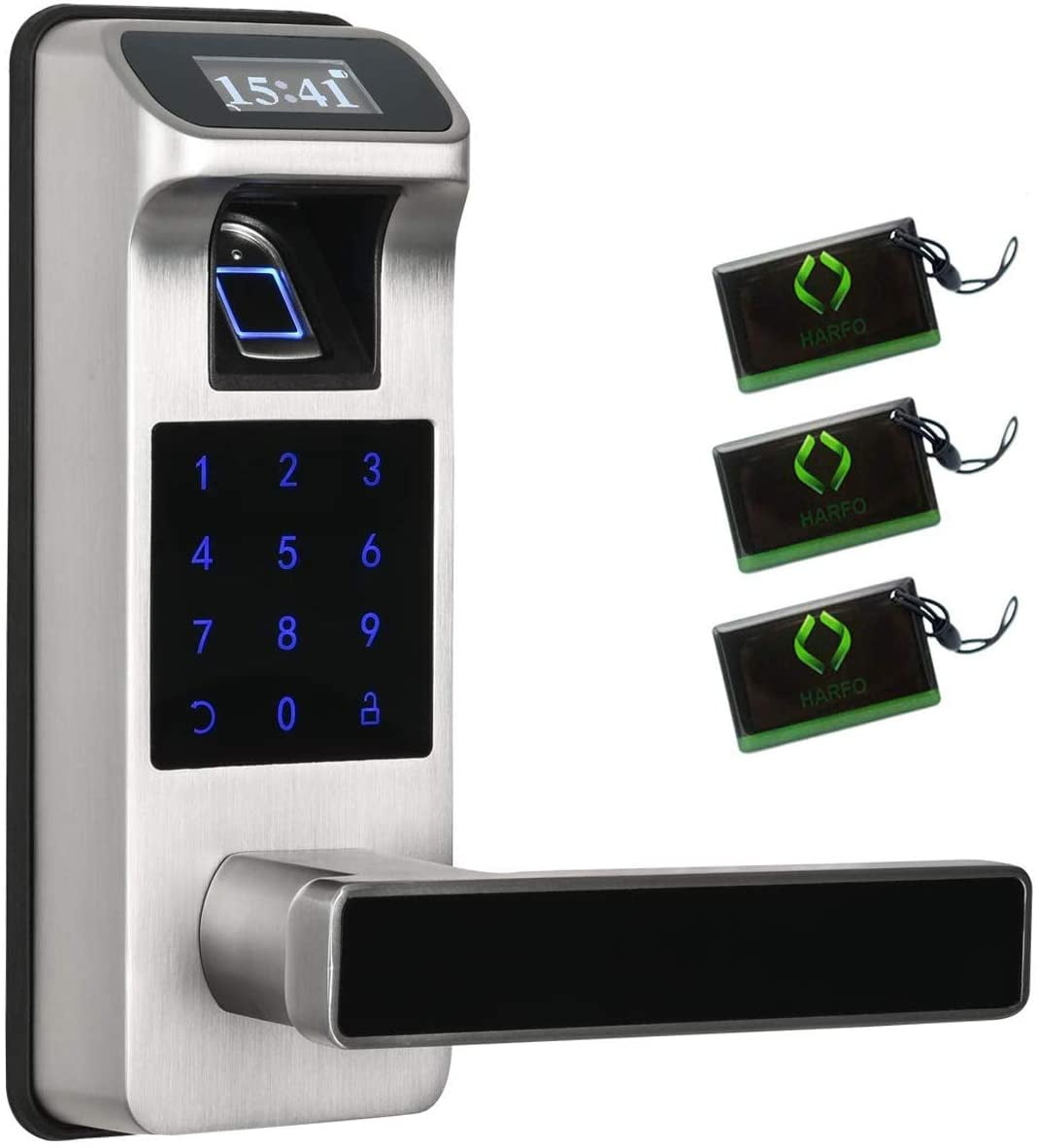 HARFO F01 Fingerprint Door Level Lock with Touchscreen and OLED Display