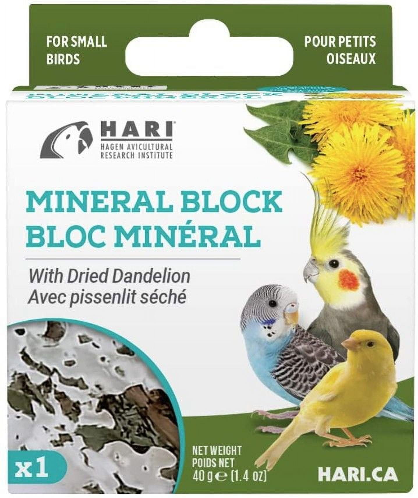 HARI Dandelion Mineral Block for Small Birds [Bird, Mineral Blocks] 1.4