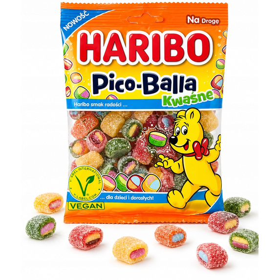 HARIBO Pico Balla SOUR gummy candy -Limited Edition - 160g/5.64 oz/ 1 bag