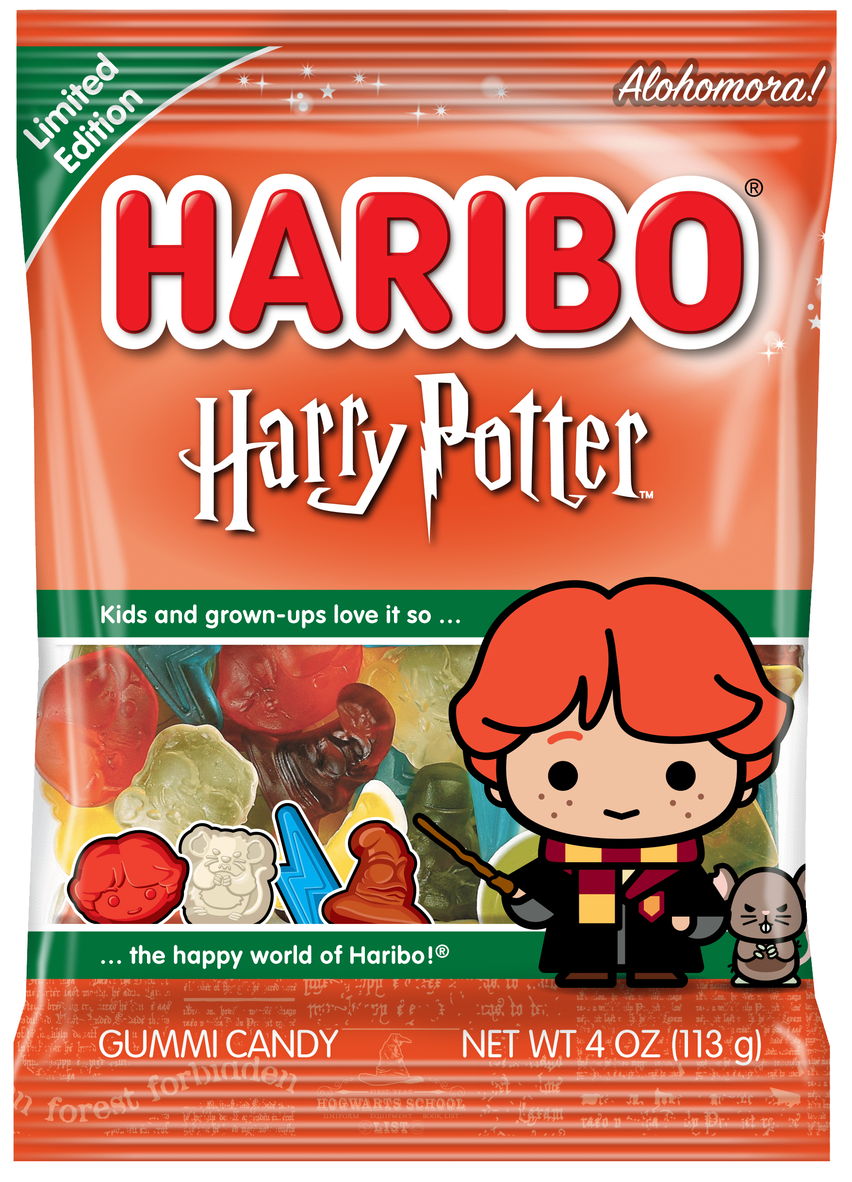 HARIBO Ron & Scabbers Candy Gummies, Small Share Bag, 4 oz