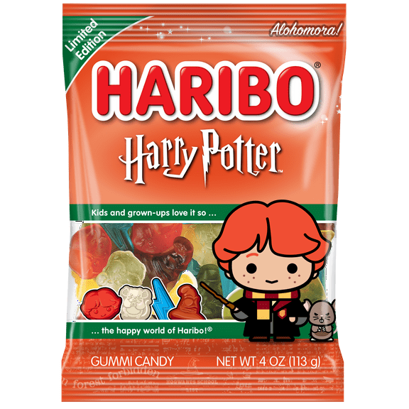 HARIBO Ron & Scabbers Candy Gummies, Small Share Bag, 4 oz