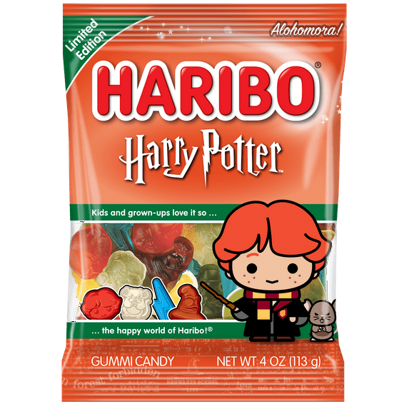 HARIBO Ron & Scabbers Candy Gummies, Small Share Bag, 4 oz