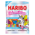 thumbnail image 1 of HARIBO Unicorn-i-licious Gummies Assorted Fruit Flavor Gummy Candy, 4 oz, Share Size Peg Bag, 1 of 6
