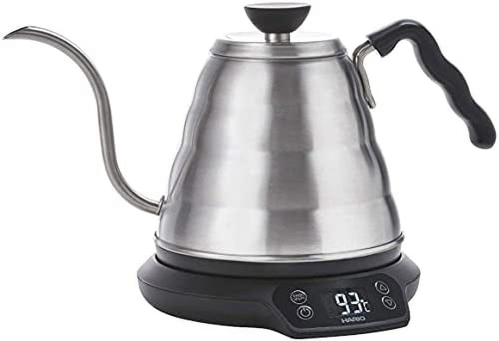  Hario V60 Buono Drip Kettle Stovetop Gooseneck Coffee Kettle  1.0L, Stainless Steel,Silver: Home & Kitchen