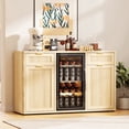 thumbnail image 1 of HARIPUL Coffee Bar Cabinet with Mini Fridge Space, Liquor Bar Wine Bar Cabinet with Hidden Drawer, Buffet Sideboard for Living Room, Kitchen, Dining Room, 1 of 9