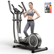 HARISON Light-Commercial Elliptical Machine for Home Use with Resistance, 350lb Capacity Front Drive Elliptical Trainer with 16-Level Magnetic Resistance and HARISON App