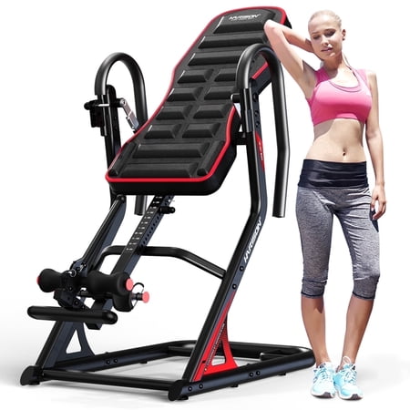 HARISON Heavy Duty Inversion Table with 350 LBS Capacity, Back Stretching Machine for Back Pain Relief with 3D Memory Foam