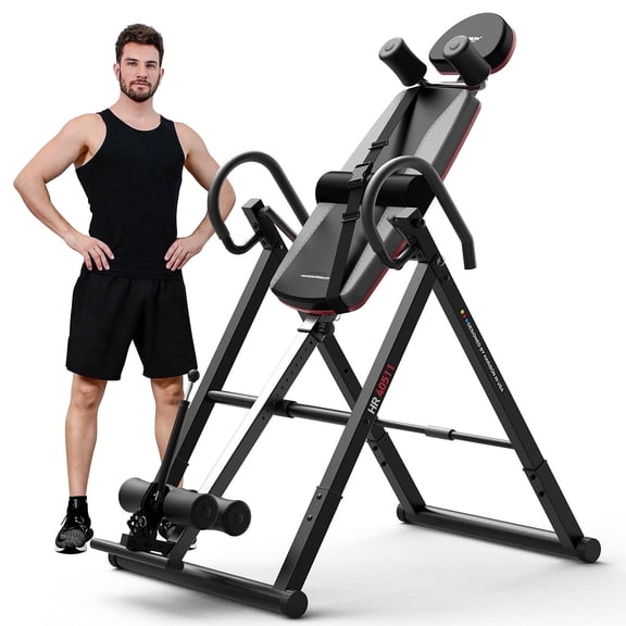 HARISON Inversion Table for Back Pain with 330 LBS Capacity, Heavy Duty Inversion Table Spinal Decompression Equipment for Home Gym