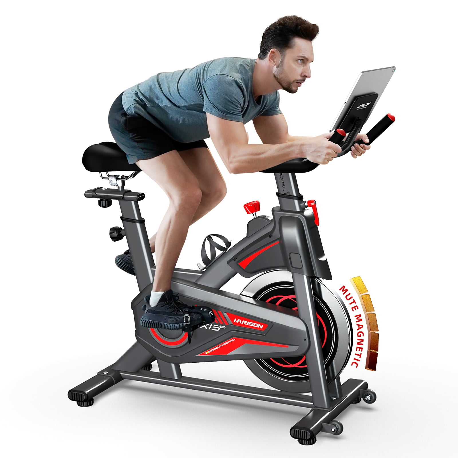 HARISON Magnetic Exercise Bike for Home, Stationary Bike with