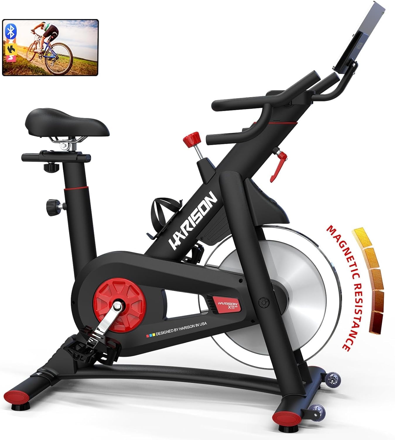 Spinning Schwinn Ic7 Bluetooth HARISON Magnetic Exercise Bike With - Main Image