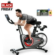 HARISON Indoor Cycling Exercise Bike with Bluetooth, Magnetic Stationary Bikes for Home with 350lb Capacity, Semi-Commercial Exercise Bike
