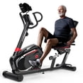 thumbnail image 1 of HARISON Recumbent Exercise Bike with 400 lbs Capacity, Magnetic Recumbent bike for Adult and Seniors, Stationary bike for Home with Smart Bluetooth App, 2 in 1 LCD Monitor and Tablet Holder, 1 of 9