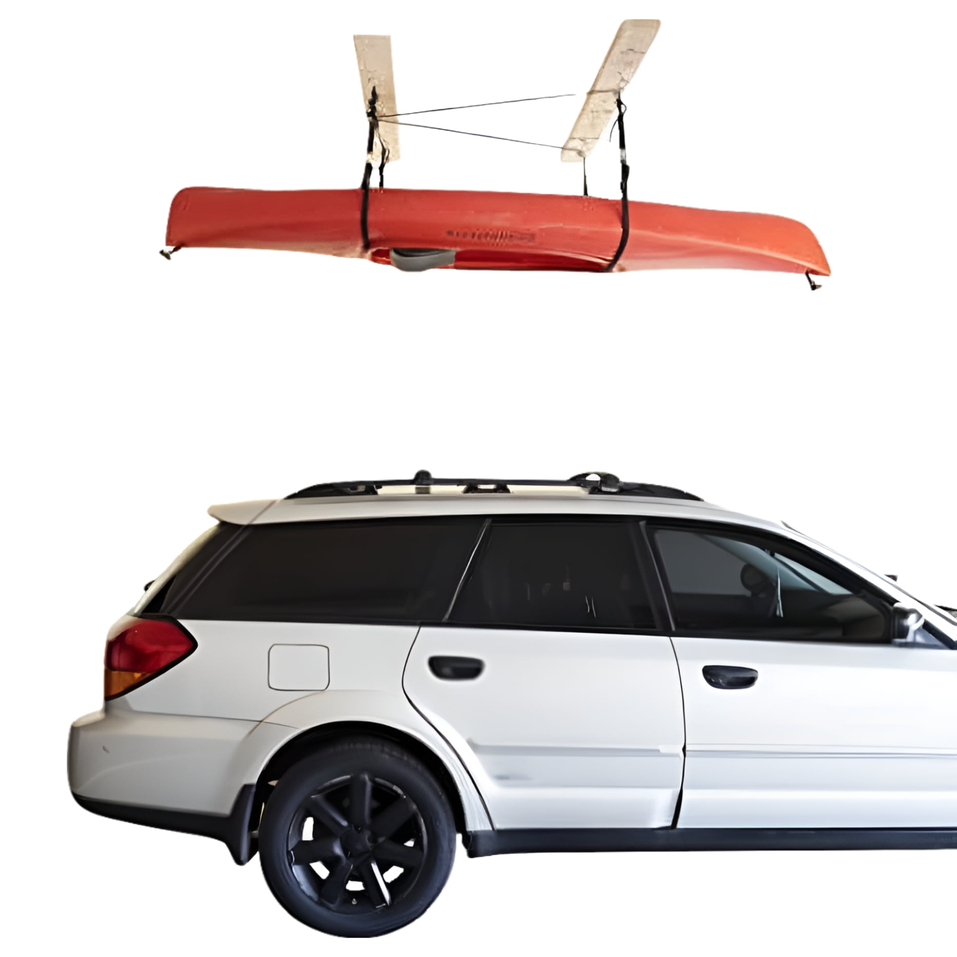 HARKEN Kayak Hoist Overhead Garage Storage Lifts Load Evenly Safe Anti Drop System 4 1 Mechanical Advantage Smart Garage Organization for Canoe SUP Paddle Board Surfboard Wakeboard Kayak Walmart