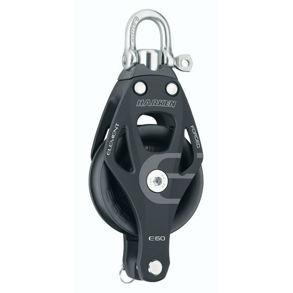 HARKEN Premium Sailing Single Element Swivel Boat Block, 60mm w/Becket, Part 6261