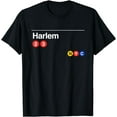 HARLEM New York City NYC 2 3 Subway Line TShirt