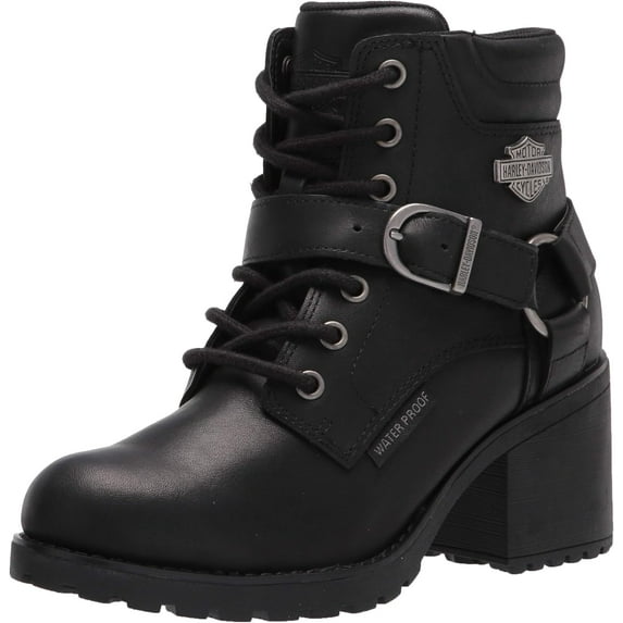 HARLEY-DAVIDSON FOOTWEAR Women's Howell 5" Lace Motorcycle Boot 10 Black