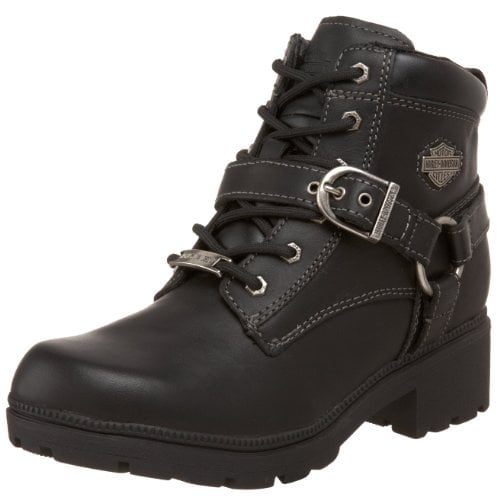 HARLEY-DAVIDSON FOOTWEAR Women's Tegan Ankle Boot BLACK
