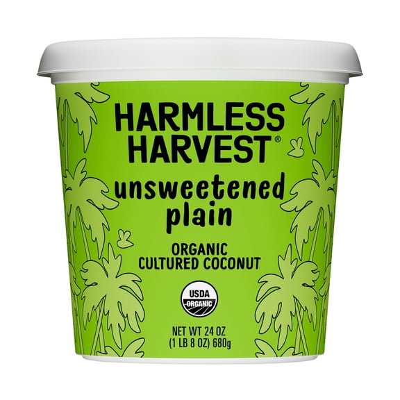 Harmless Harvest Organic Coconut Yogurt, Dairy Free, Plain, Unsweetend
