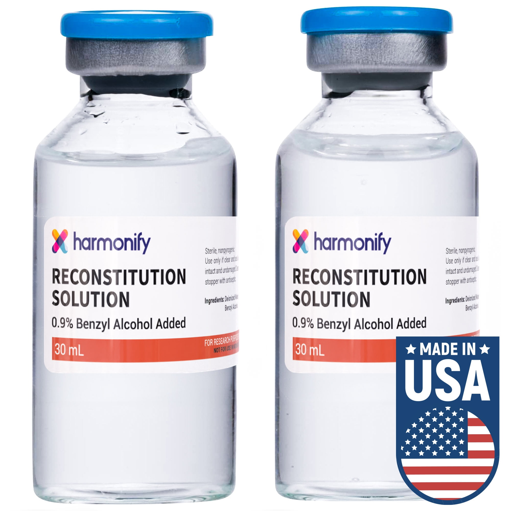HARMONIFY Reconstitution Solution 2-Pack - 30ml - Ultra Clean Glass Vials