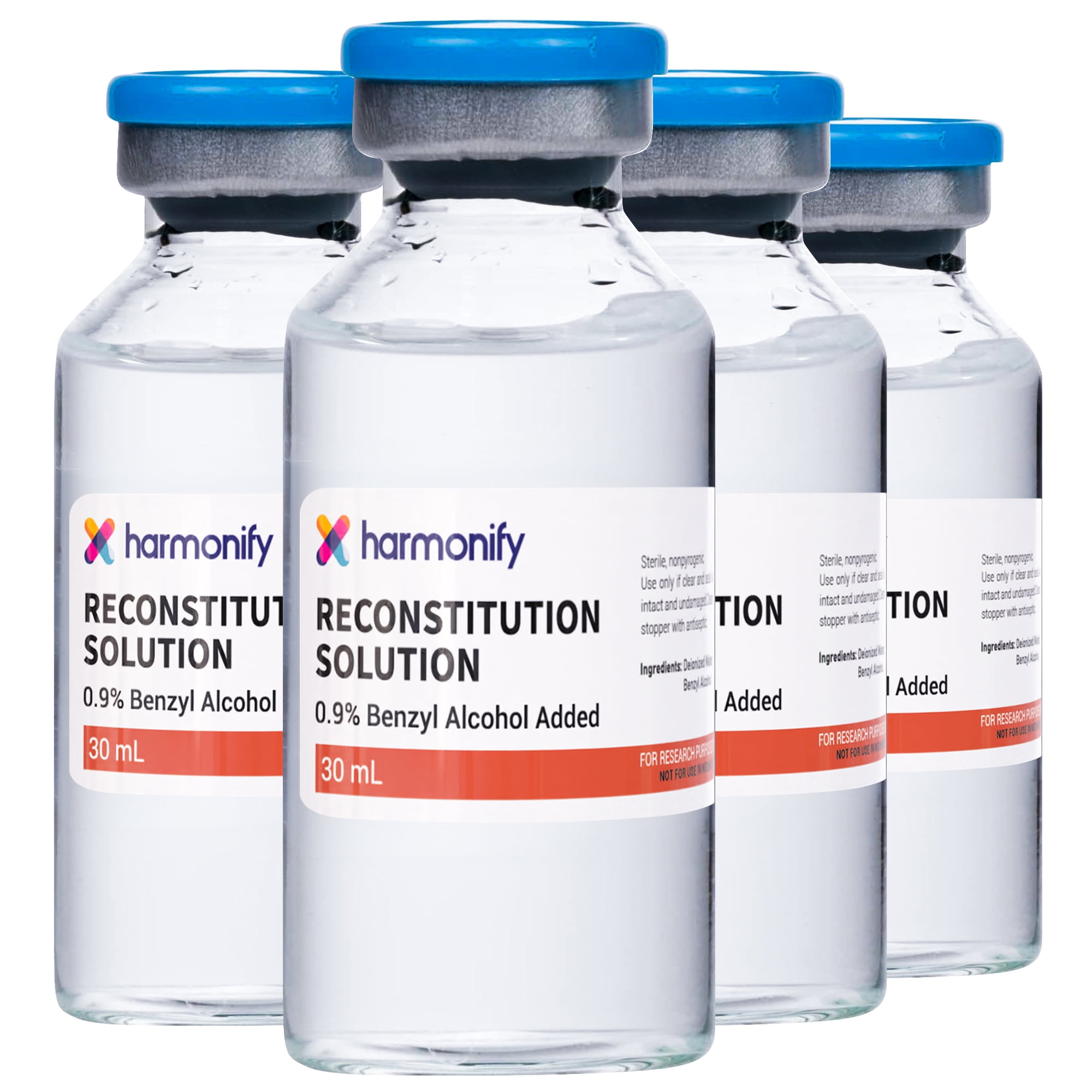 HARMONIFY Reconstitution Solution 4-Pack - 30ml - Ultra Clean Glass Vials