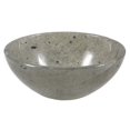 thumbnail image 1 of HARMONIZE Gray Quartz Natural Stone Spiritual Healing Energy Hand Carved Bowl, 1 of 7